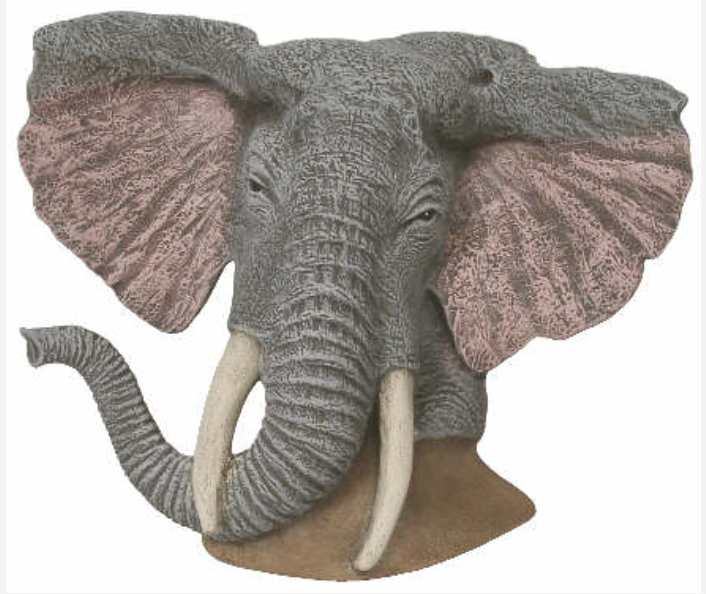 NM - 2962 Elephant Bust