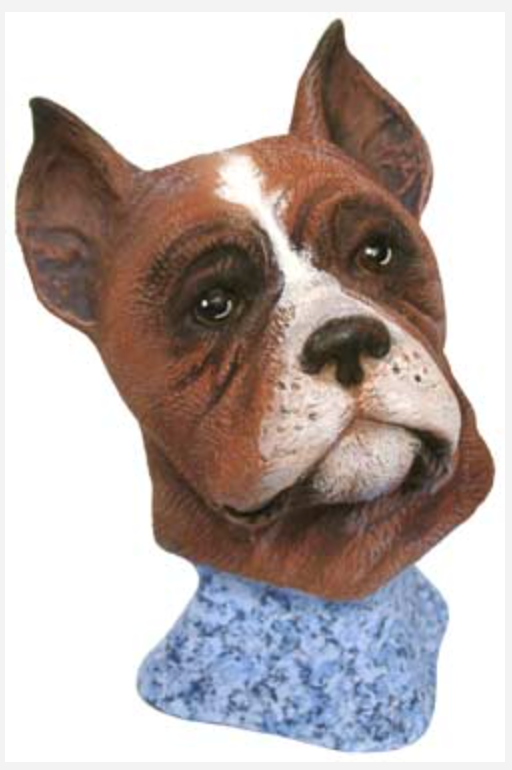 NM - 3201 Dog Bust - Boxer Bust