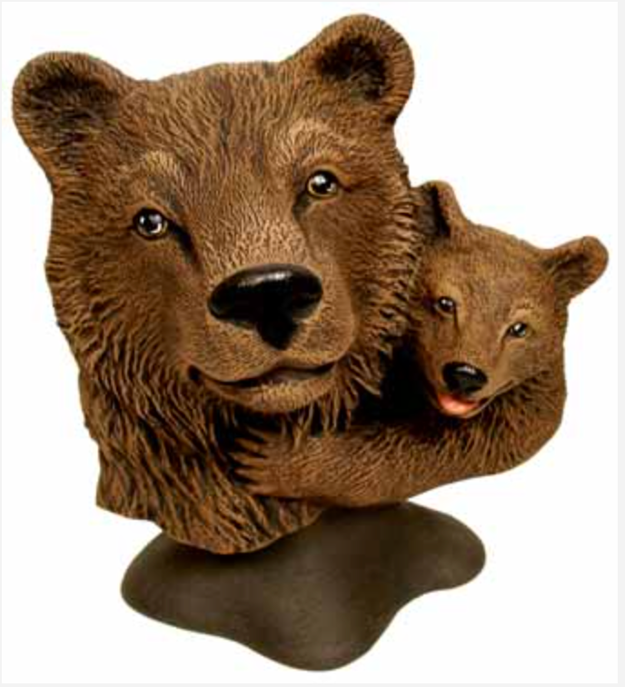 NM - 3233 Bear & Cub Bust