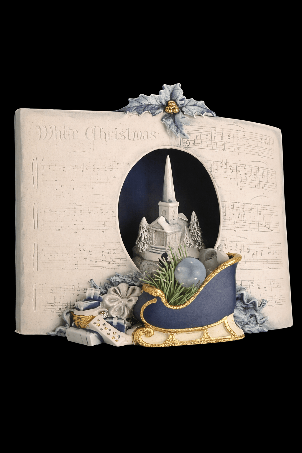 G - 1150 White Christmas Music Sheet - Backwoods Ceramics and Molds