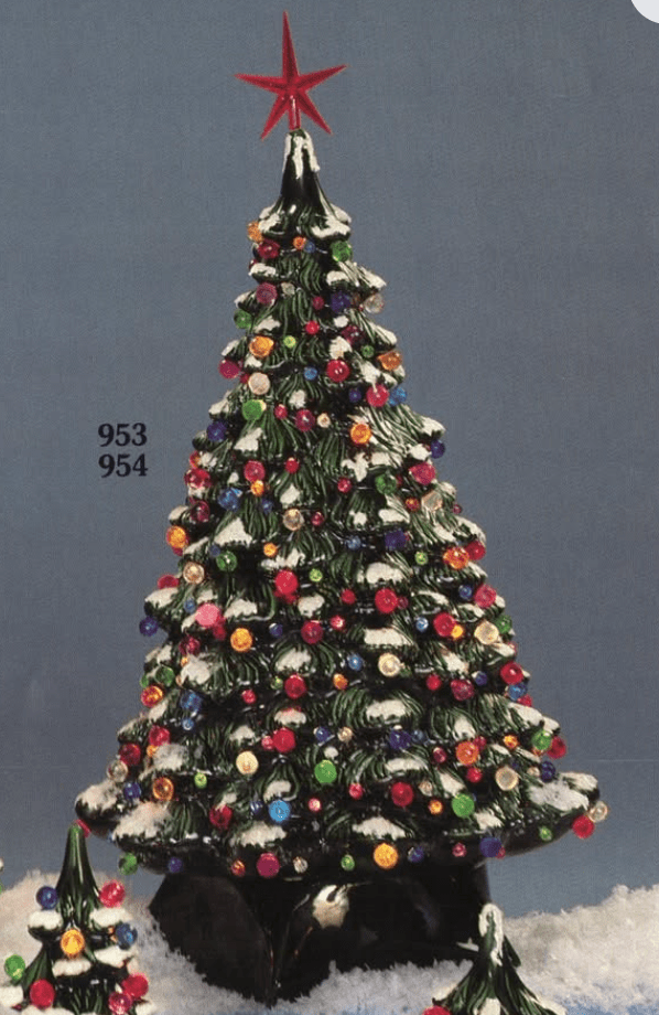 H - 953 Christmas Tree - Backwoods Ceramics and Molds