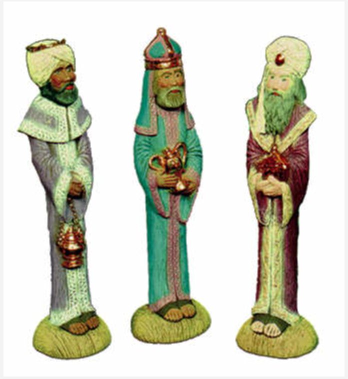 NM - 1808 Stick Nativity - Three Wisemen - Backwoods Ceramics and Molds