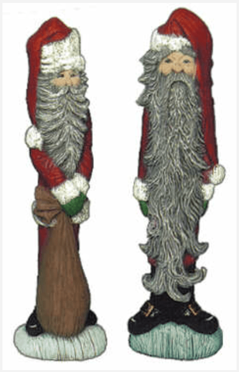 NM - 1825 Stick Santas - Backwoods Ceramics and Molds
