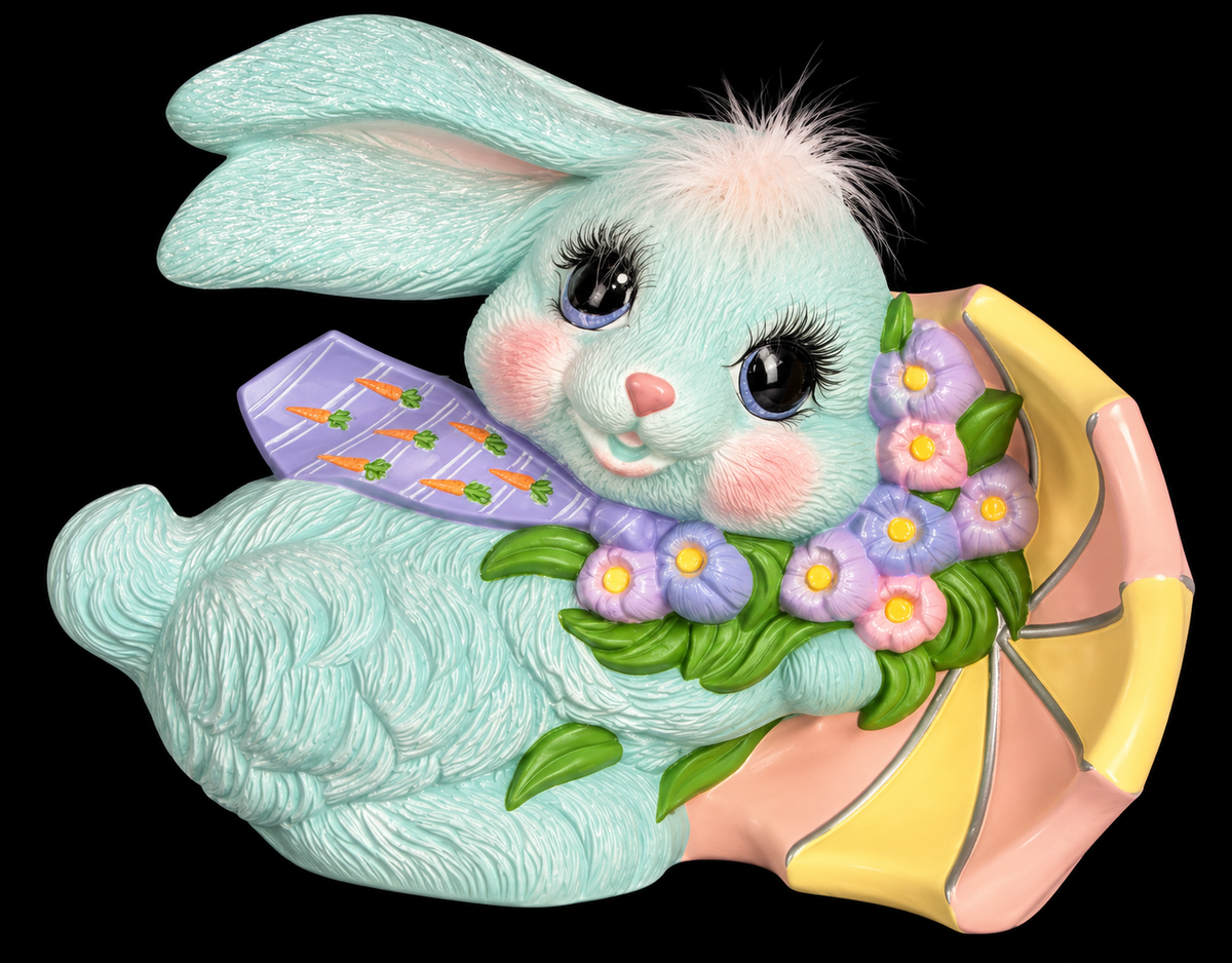 H - 2690 Bunny with Umbrella