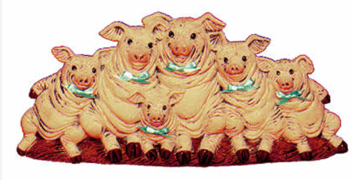 NM - 1879 Row of Pigs