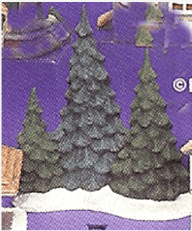 B - 3116 Village Trees - Backwoods Ceramics and Molds