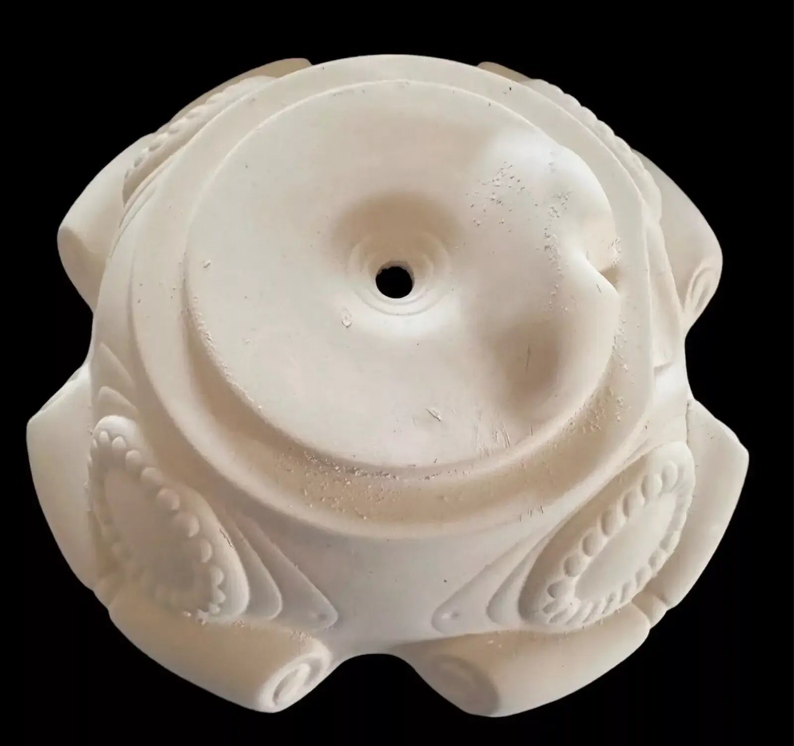 BASE ONLY Atlantic Mold Christmas Tree Base Bisque Ceramic Vintage - My Store