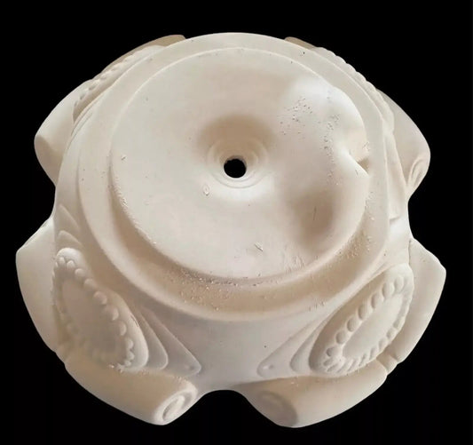 BASE ONLY Atlantic Mold Christmas Tree Base Bisque Ceramic Vintage - My Store