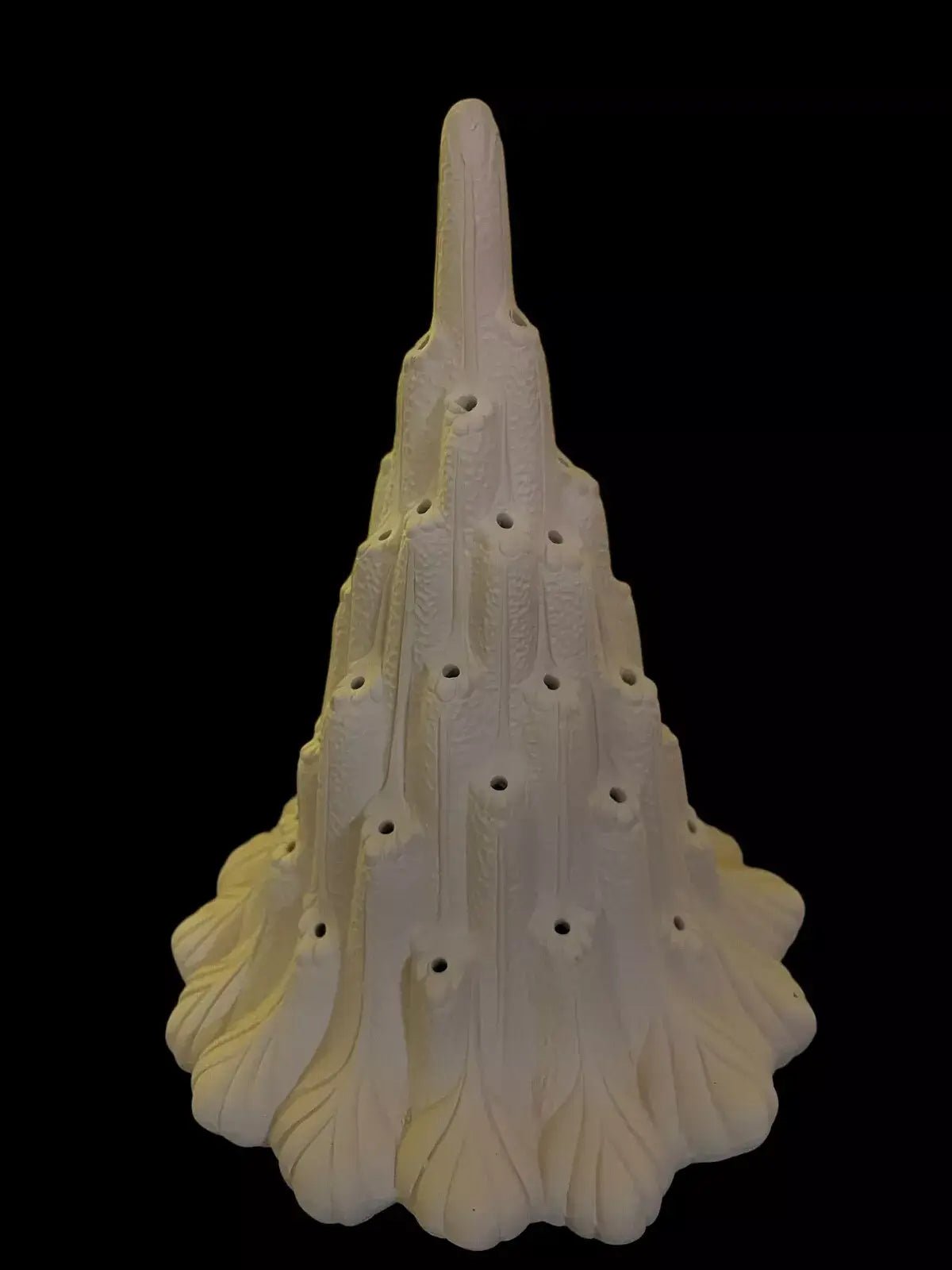 Clay Magic 4341 Ceramic Lava Tree With Base - Bisque Ready to Paint Christmas - My Store