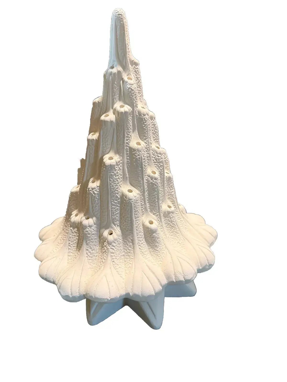 Clay Magic Small Ceramic Lava Tree - Bisque Ready to Paint Christmas Tree DIY - My Store