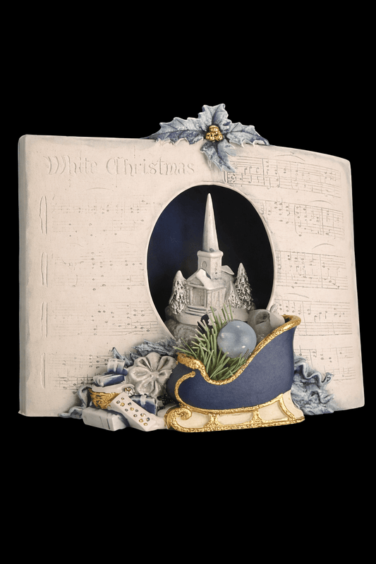 G - 1150 White Christmas Music Sheet - Backwoods Ceramics and Molds