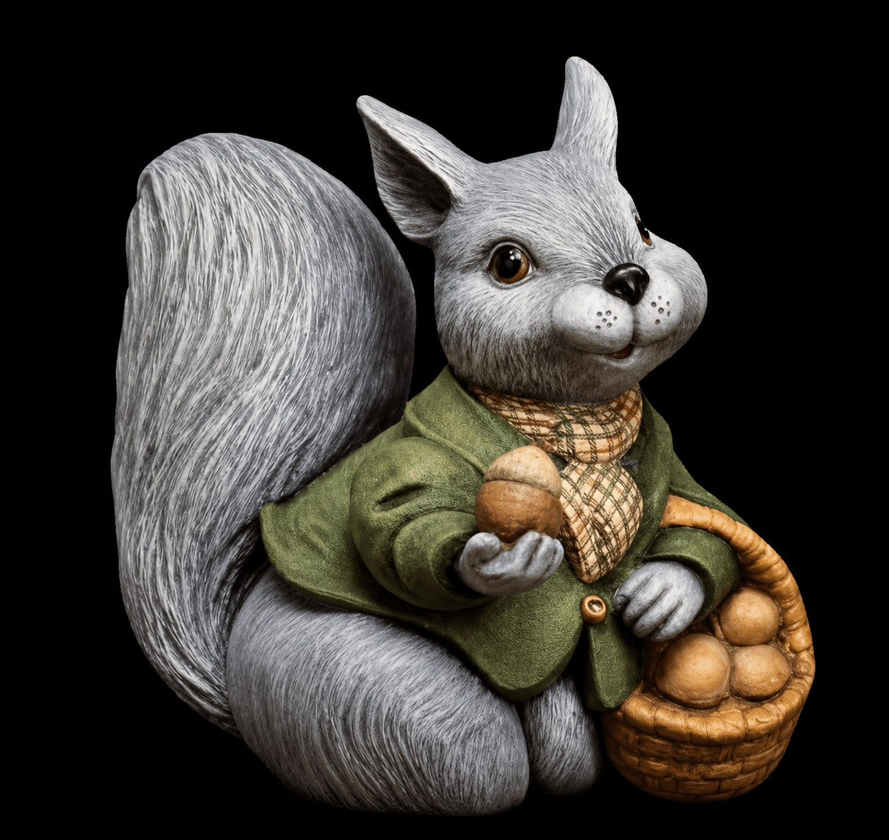G - 1342 MAYOR SAMUEL J SQUIRREL - Backwoods Ceramics and Molds