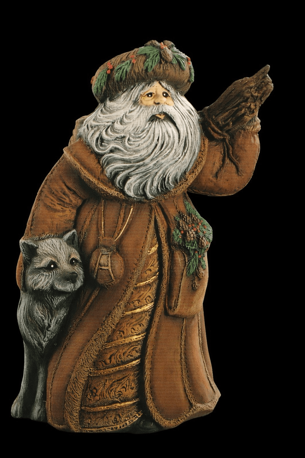 G - 2496 Antique Mountain Santa - Backwoods Ceramics and Molds