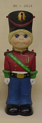 H - 2614 Ceramic Toy Soldier - Backwoods Ceramics and Molds