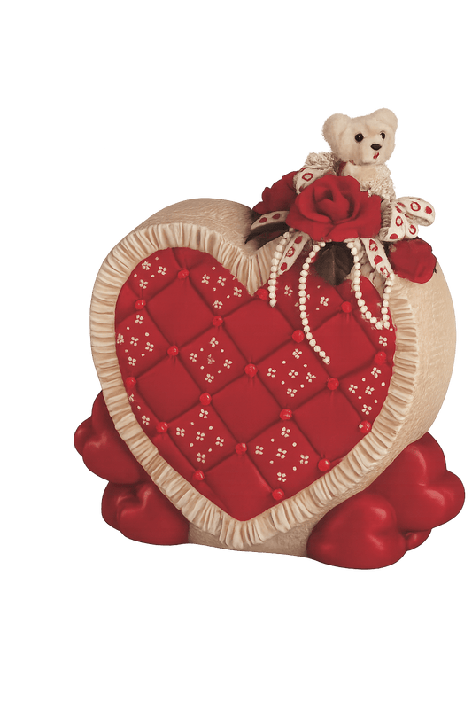 H - 2683 Heart Design for Lighting - Backwoods Ceramics and Molds