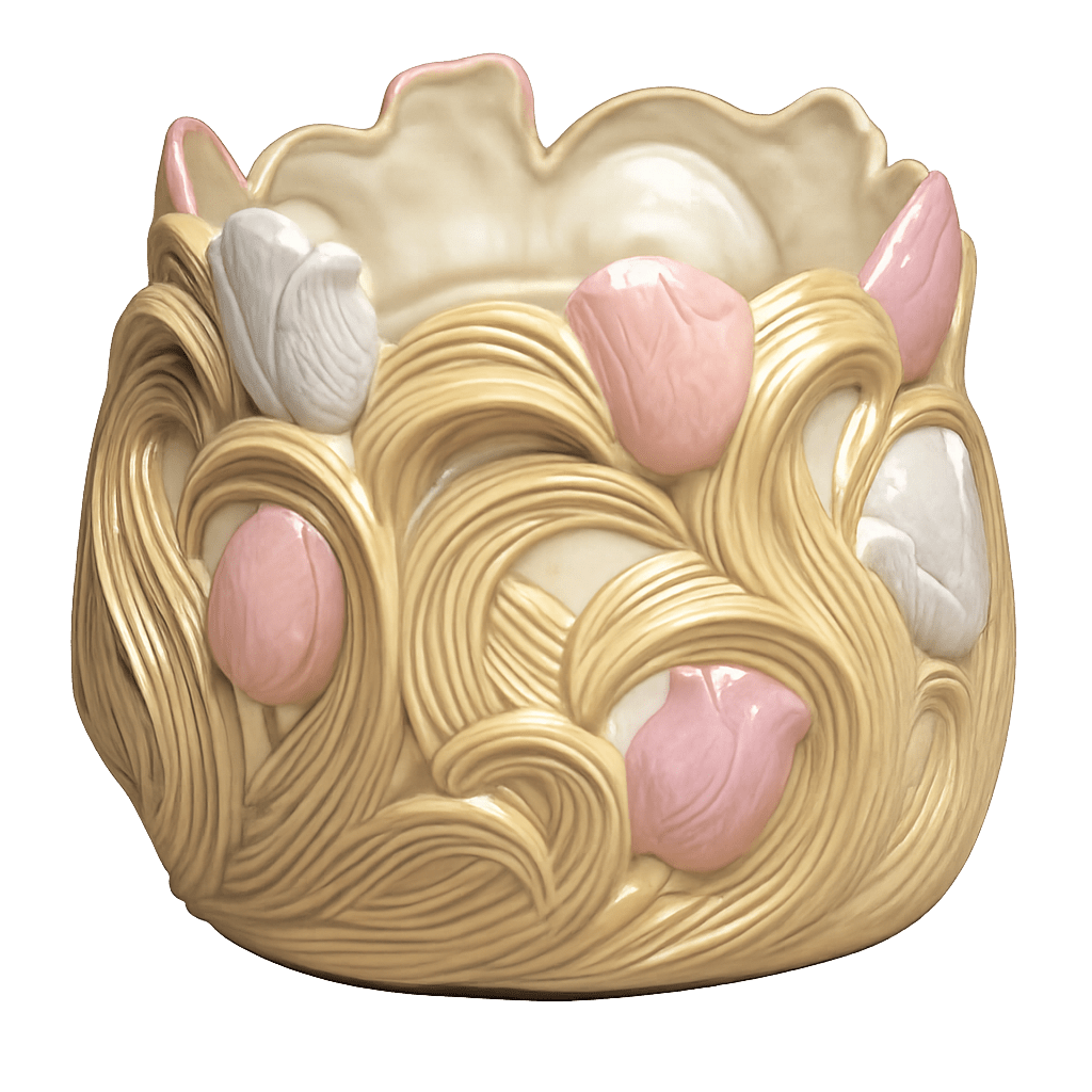 H - 2904 Large Tulip Planter - Backwoods Ceramics and Molds