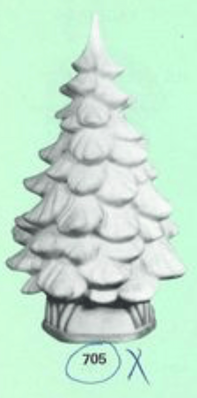 H - 705 Tree base - Backwoods Ceramics and Molds