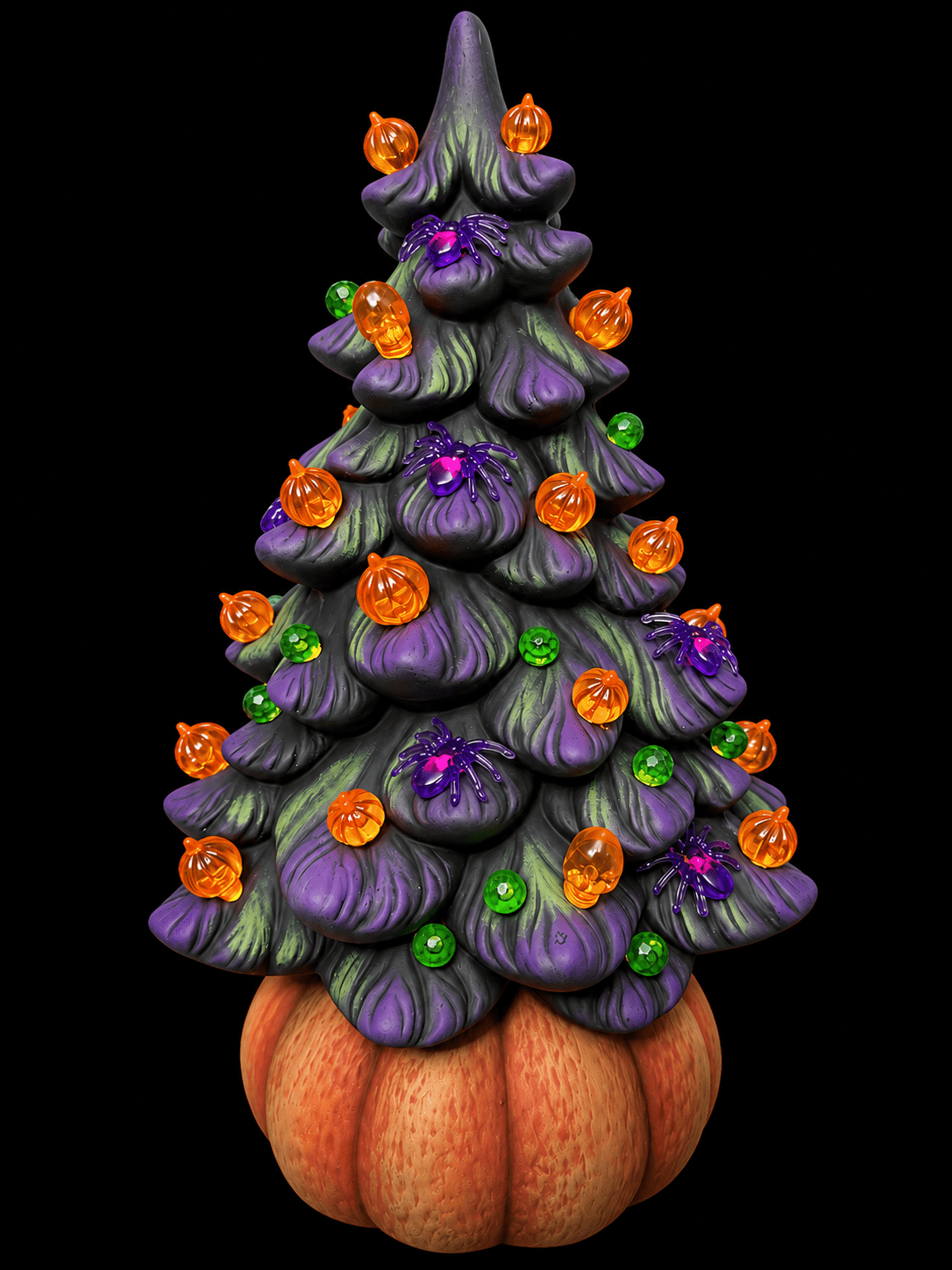 H - 705H Halloween Tree and Base - Backwoods Ceramics and Molds