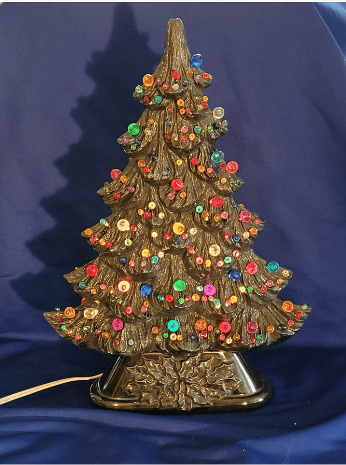 NM - 1368 Large Window Tree with Base - Backwoods Ceramics and Molds