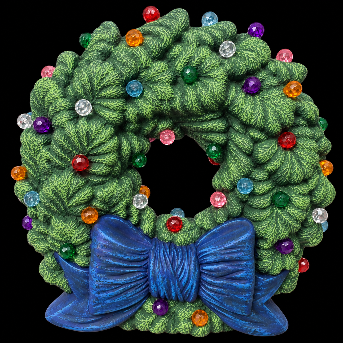 NM - 1756 Sierra Spruce Wreath - Backwoods Ceramics and Molds