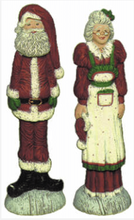 NM - 1830 Mr & Mrs Claus - Backwoods Ceramics and Molds