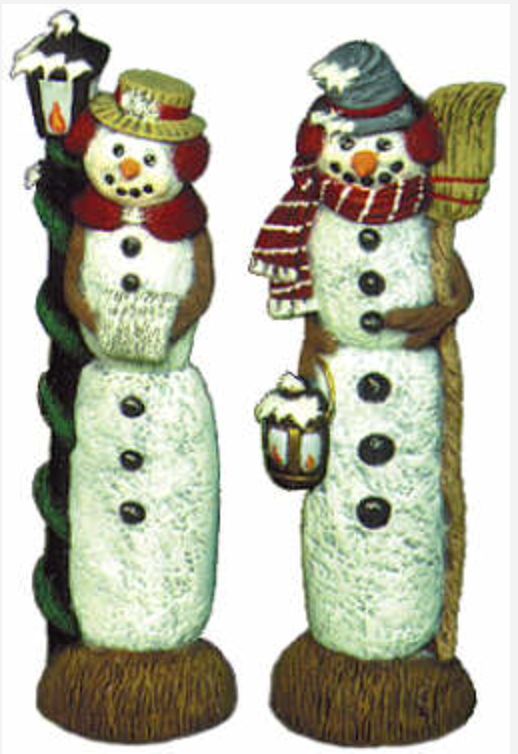 NM - 1831 Mr & Mrs Snowman - Backwoods Ceramics and Molds