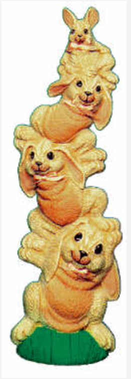 NM - 1840 1840 Stack of Bunnies - Backwoods Ceramics and Molds