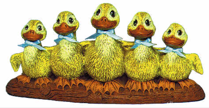 NM - 1844 Row of Ducks - Backwoods Ceramics and Molds