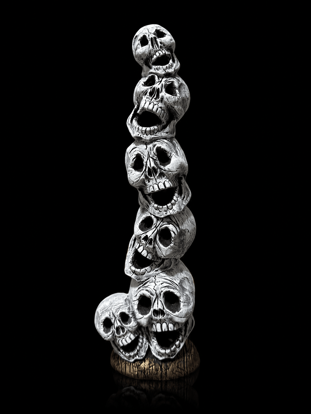 NM - 1864 Stack of Skulls (Large) - Backwoods Ceramics and Molds