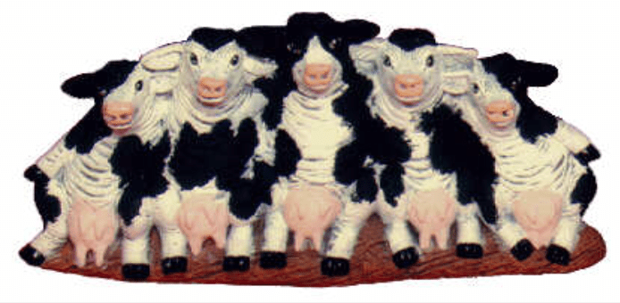 NM - 1880 Row of Cows - Backwoods Ceramics and Molds