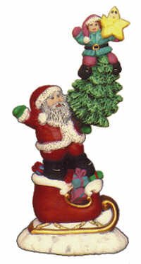 NM - 1884 Stack of Miscellaneous Christmas 9" - Backwoods Ceramics and Molds