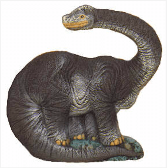 NM - 1886 Dinosaurs - Brontosaurus - Backwoods Ceramics and Molds