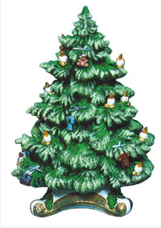 NM - 1943 Frazier Fir Tree (Small) - Base Only - Backwoods Ceramics and Molds
