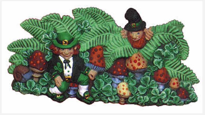 NM - 1987 Leprechaun Centerpiece - Backwoods Ceramics and Molds