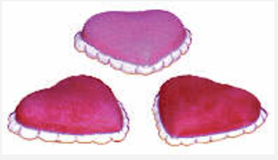 NM - 1995 Heart Magnets - Backwoods Ceramics and Molds