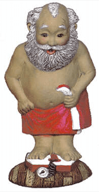 NM - 2095 Santa on Scale - Backwoods Ceramics and Molds