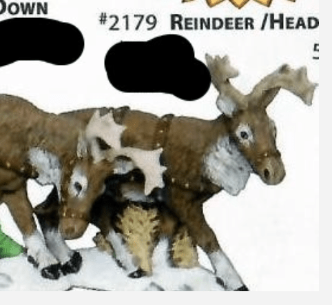 NM - 2179 Reindeer (Head Up) - Backwoods Ceramics and Molds