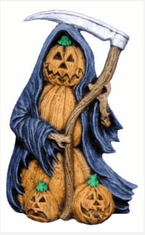 NM - 2471 Pumpkin Person (Large) - Grim Reaper - Backwoods Ceramics and Molds