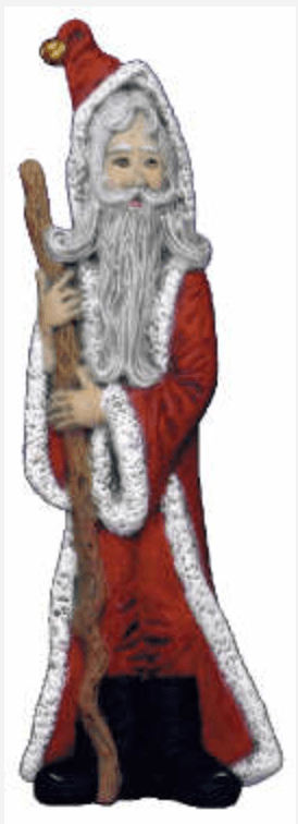 NM - 2485 Victorian Stick Santa - Backwoods Ceramics and Molds