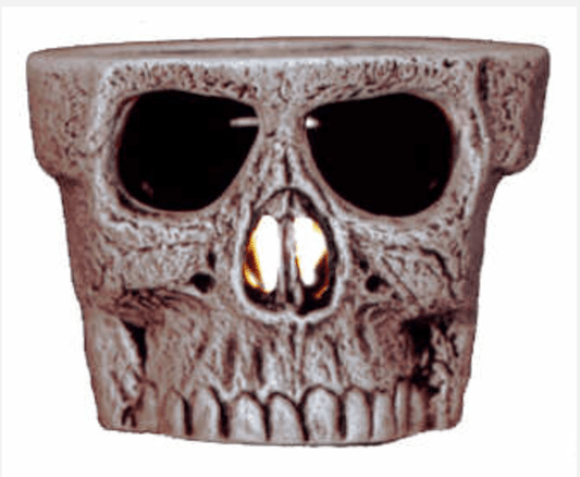 NM - 2597 Skull Pot - Backwoods Ceramics and Molds
