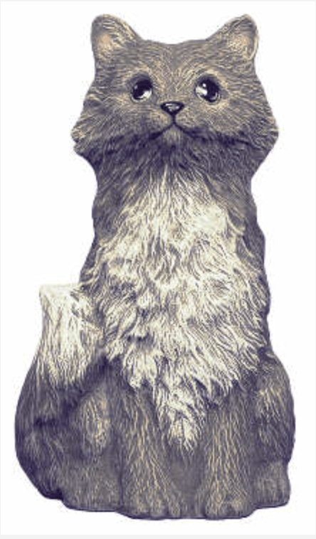 NM - 2662 Kitty (Large) Sitting - Backwoods Ceramics and Molds