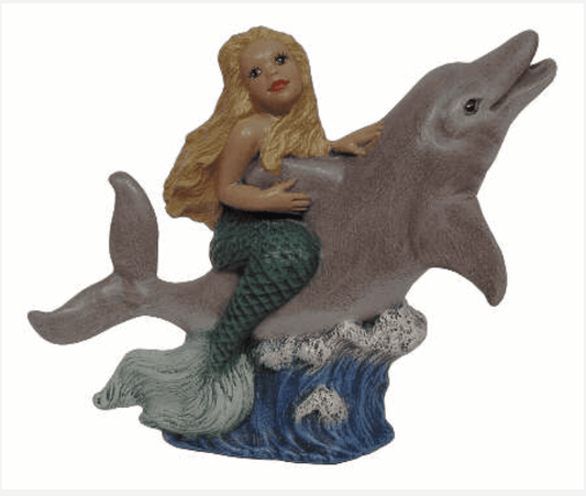 NM - 2840 Mermaid on Dolphin - Backwoods Ceramics and Molds