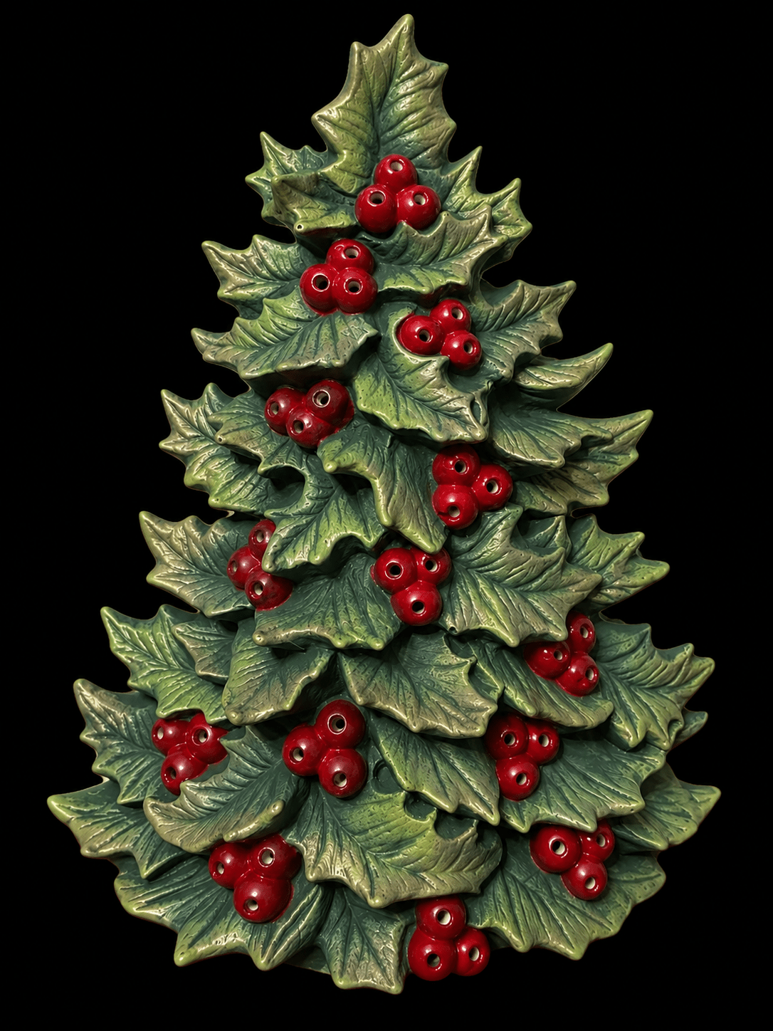 NM - 2852 Holly Tree (Top Only) - Backwoods Ceramics and Molds