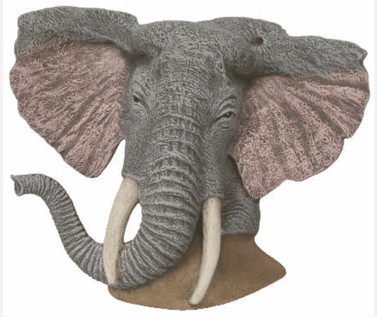 NM - 2962 Elephant Bust - Backwoods Ceramics and Molds