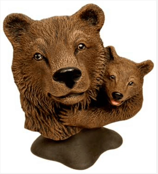 NM - 3233 Bear & Cub Bust - Backwoods Ceramics and Molds