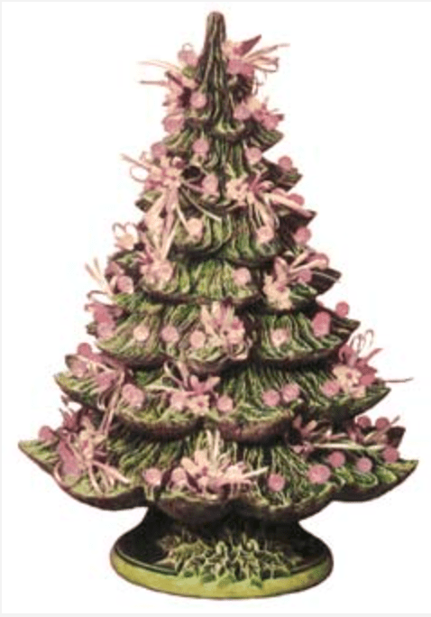 NM - 342 Original Style - Tree (Large) with Base - Backwoods Ceramics and Molds