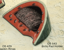 OS - 543 WATERMELON BRILLO HOLDER - Backwoods Ceramics and Molds